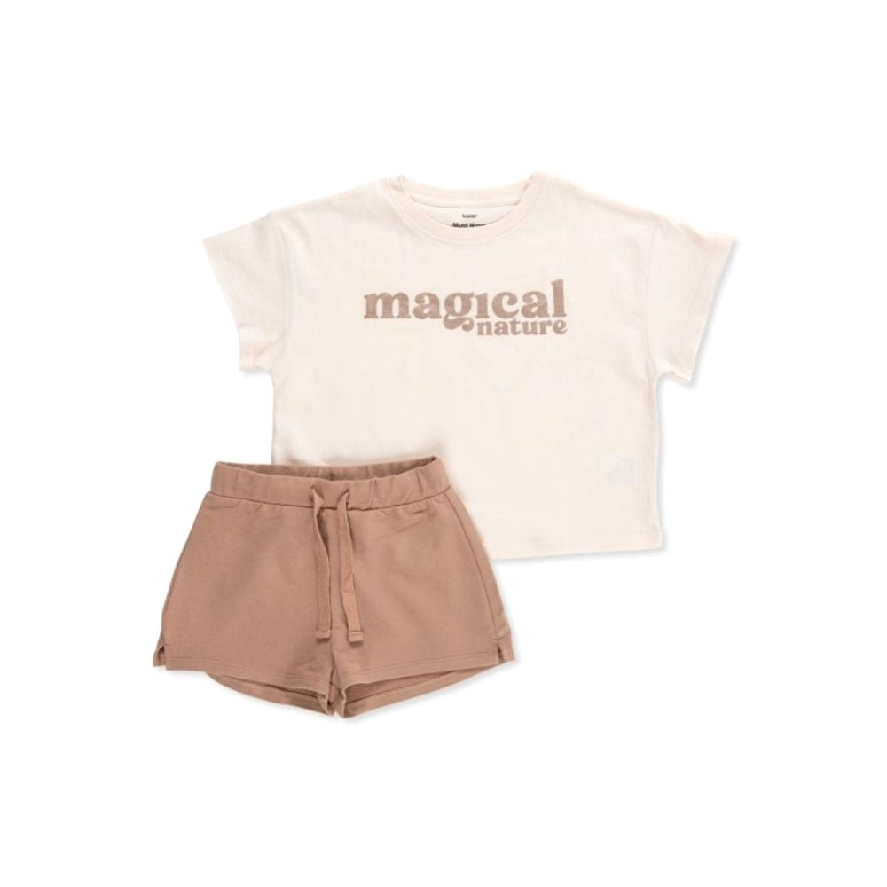 Conjunto de shorts y playera 'Magical nature'