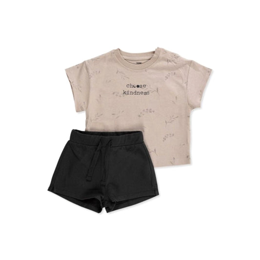 Conjunto de shorts y playera 'Choose kindness'