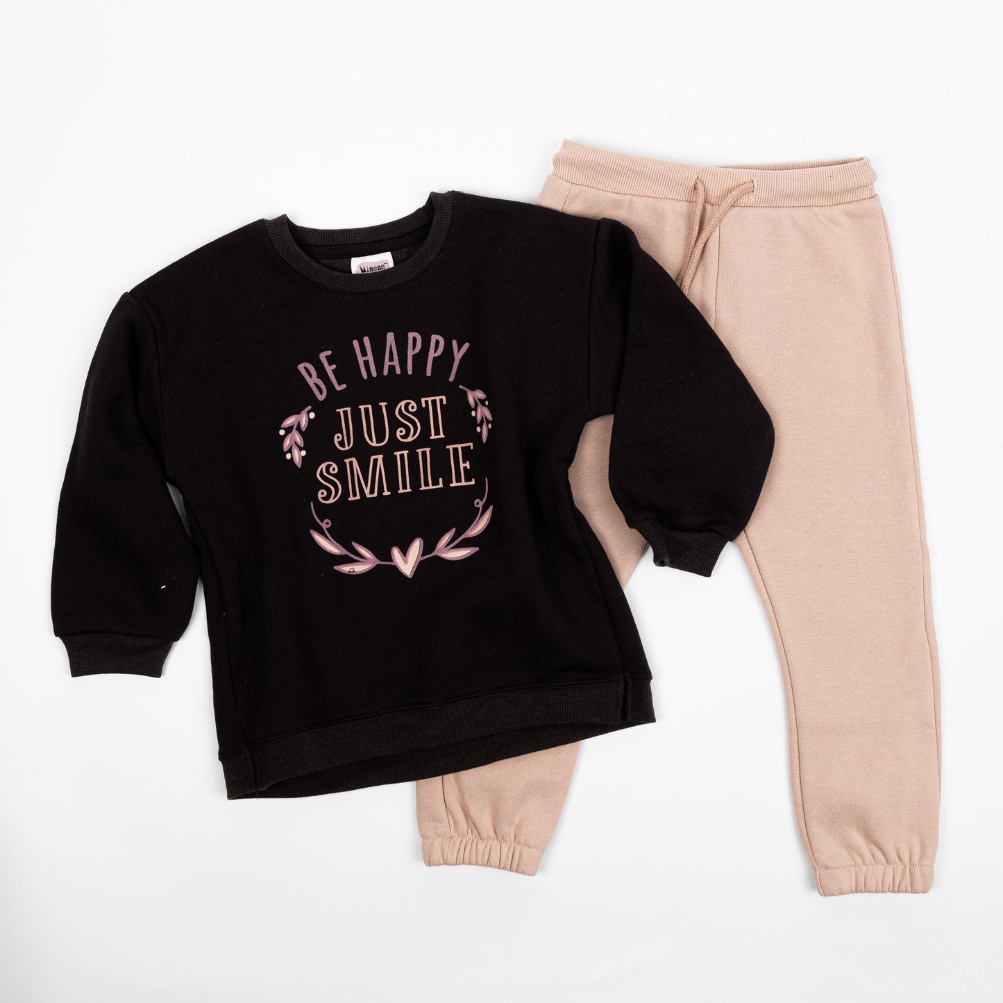 Conjunto de pants y hoodie 'Just Smile'