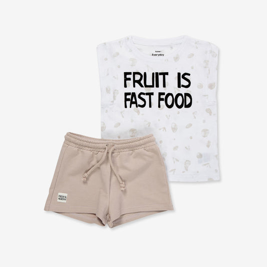 Conjunto de playera con shorts