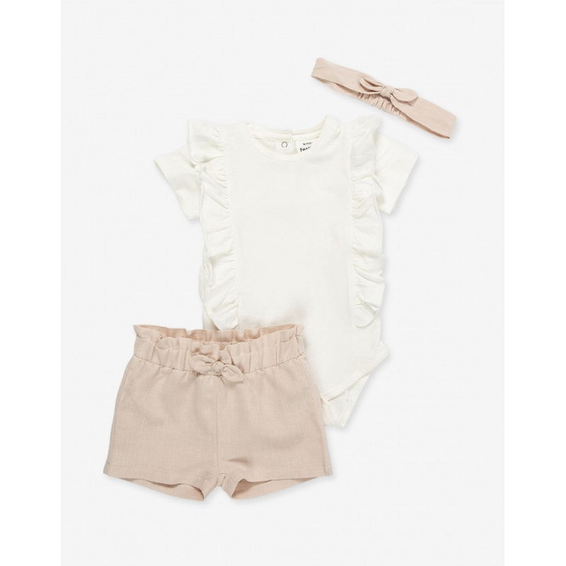 Set de bodysuit con shorts y diadema